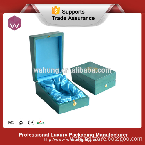 Blue color luxury wooden gift boxes for perfume (WH-1952)